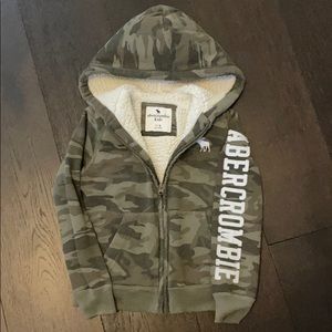 Abercrombie and kids Sherpa lined hoodie